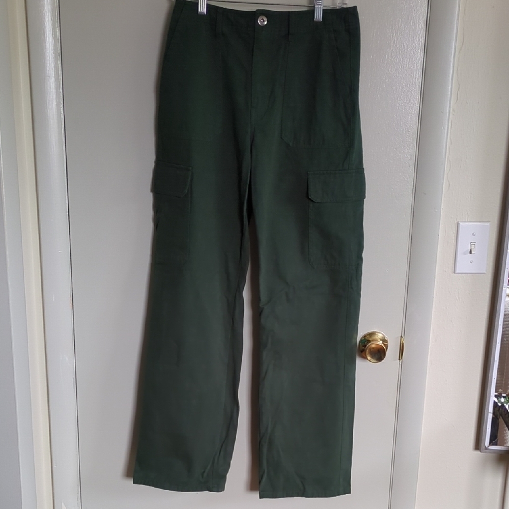 Women's Green Utility Cargo Pants